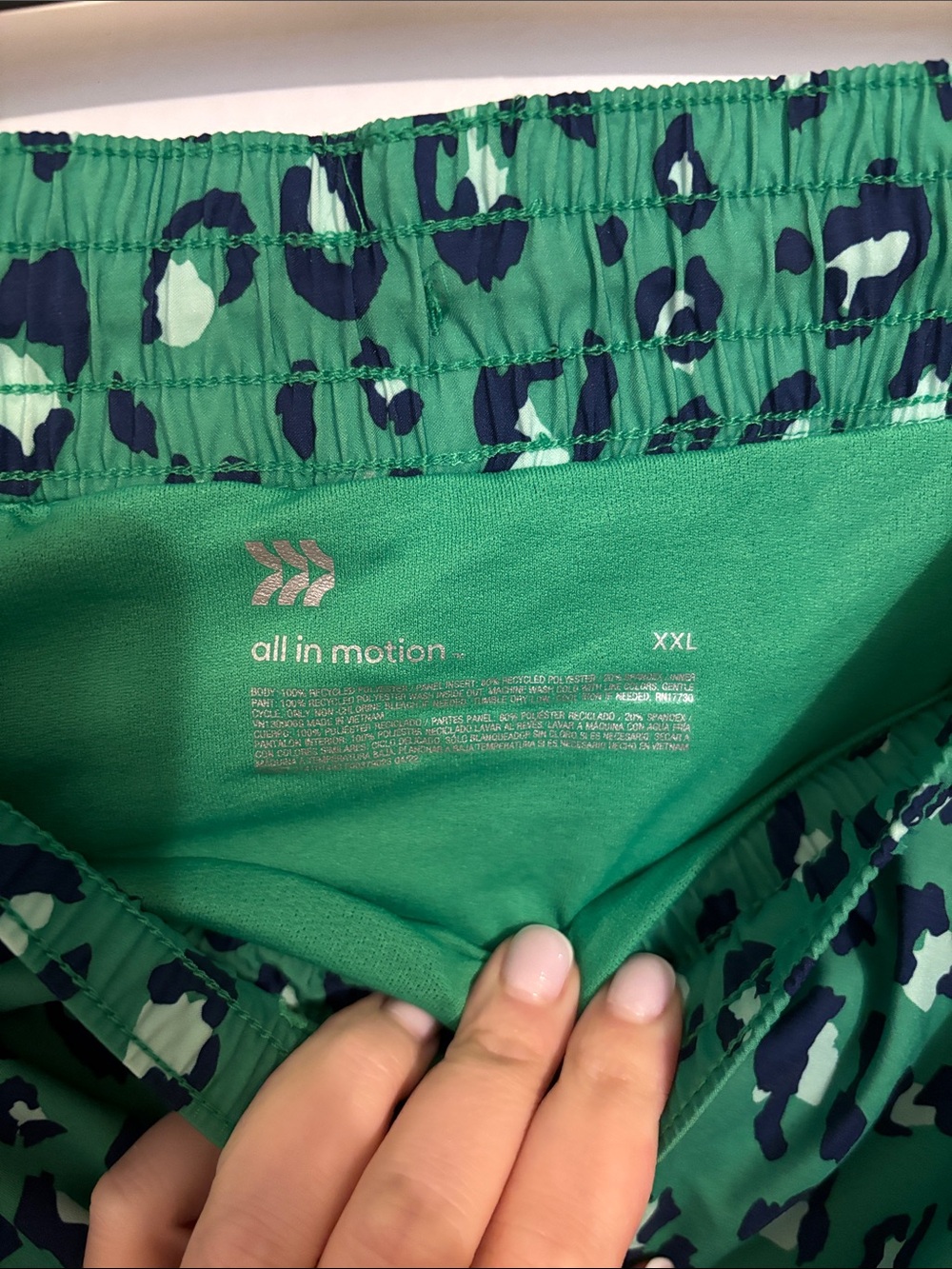 all in motion Green Leopard-Print Women's Sleep Shorts - Picture 2 of 4